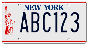 1986 NEW YORK STATE LICENSE PLATE -  - This plate also used in 87, 88, 89, 90, 91, 92, and at least through 1993