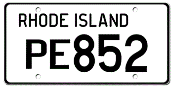 1961 RHODE ISLAND STATE LICENSE PLATE-- - This plate wa also used in years 62, 63, 64, 65, and 1966