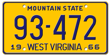 West Virginia Mountaineers Embossed License Plate Frame