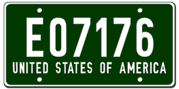 U.S. FORCES IN GERMANY LICENSE PLATE ISSUED IN 1947 - EMBOSSED WITH YOUR CUSTOM NUMBER