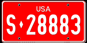 U.S. FORCES IN GERMANY LICENSE PLATE ISSUED BETWEEN 1962-1965 -EMBOSSED WITH YOUR CUSTOM NUMBER