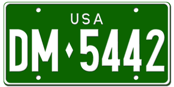 U.S. FORCES IN GERMANY LICENSE PLATE ISSUED BETWEEN 1966-1973 - 
