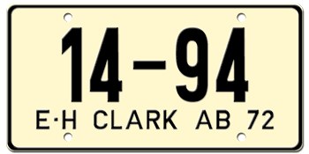 U.S. FORCES IN PHILIPPINES "CLARK AIR FORCE BASE" ISSUED IN 1972 - EMBOSSED WITH YOUR CUSTOM NUMBER