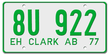U.S. FORCES IN PHILIPPINES "CLARK AIR FORCE BASE" ISSUED IN 1977 - EMBOSSED WITH YOUR CUSTOM NUMBER