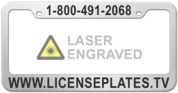 custom engraved license plate