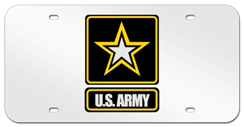 U.S. ARMY LASER LICENSE PLATE