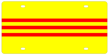 SOUTH VIETNAM FLAG LICENSE PLATE