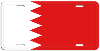 BAHRAIN FLAG LICENSE PLATE