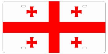 GEORGIA FLAG LICENSE PLATE