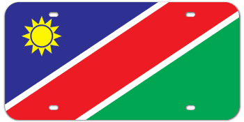 NAMIBIA FLAG LASER LICENSE PLATE