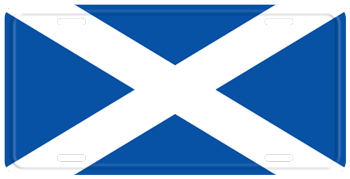 SCOTLAND FLAG LICENSE PLATE