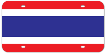 THAILAND FLAG LASER LICENSE PLATE
