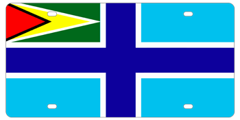 GUYANA CIVIL AIR ENSIGN LICENSE PLATE