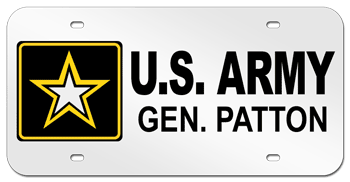 U.S. ARMY LASER LICENSE PLATE -customized with your very own creation!