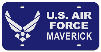 U.S. AIR FORCE LASER LICENSE PLATE -customized with your very own creation!