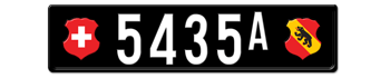 1905-1932 SWITZERLAND(BERN) LICENSE PLATE
