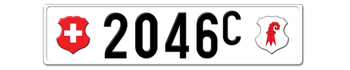 1905-1932 SWITZERLAND(BASEL-LAND) LICENSE PLATE --