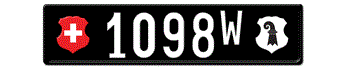 1905-1932 SWITZERLAND(BASEL-STADT) LICENSE PLATE