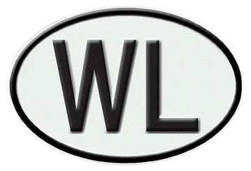 SAINT LUCIA INTERNATIONAL IDENTIFICATION OVAL PLATE