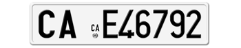ITALY 1977-1994 LICENSE PLATE PROVINCE OF CAGLIARI -