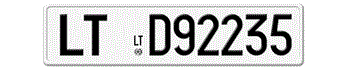 ITALY 1977-1994 LICENSE PLATE PROVINCE OF LATINA -