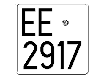 ITALY MOTORCYCLE/MOPED LICENSE PLATE -