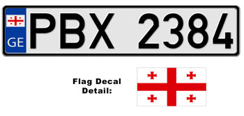 GEORGIA EUROSTYLE LICENSE PLATE --