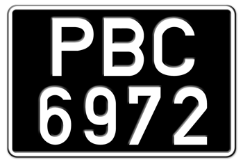 TRINIDAD AND TOBAGO SQUARE LICENSE PLATE FOR YOUR AUTO, TRUCK/LORRY -