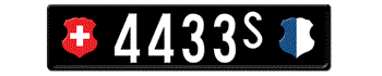 1905-1932 SWITZERLAND(LUZERN) LICENSE PLATE