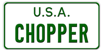 MOTORCYCLE LICENSE PLATE MC000WN -  AND STATE/COUNTRY