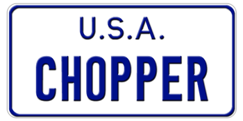 MOTORCYCLE LICENSE PLATE MC000WU -  AND STATE/COUNTRY