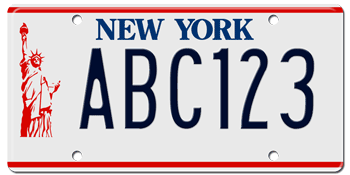 1986 NEW YORK STATE LICENSE PLATE -  - This plate also used in 87, 88, 89, 90, 91, 92, and at least through 2000