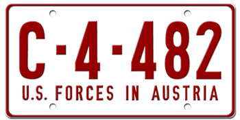 U.S. FORCES IN AUSTRIA ISSUED IN 1952 -