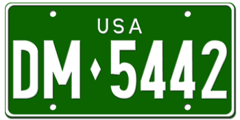 U.S. FORCES IN GERMANY LICENSE PLATE ISSUED BETWEEN 1966-1973 -