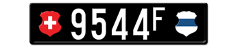1905-1932 SWITZERLAND(ZUG) LICENSE PLATE