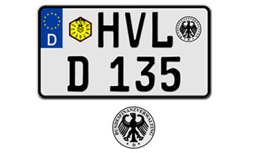 German Motorcycle License Plates