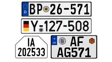 Police/Military License Plates