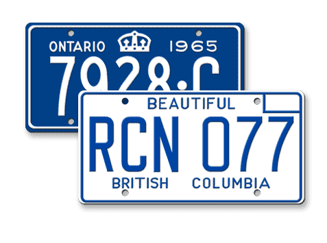 Canadian License Plates