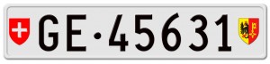 "swiss license plates"