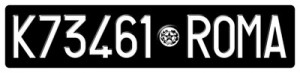 "italian license plate replicas"