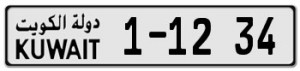 Kuwait License Plates