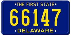 Delaware License Plates Delaware License Plates