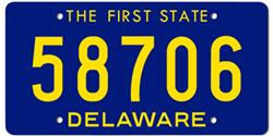 Delaware License Plates Delaware License Plates