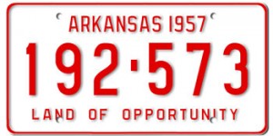 Arkansas License Plates