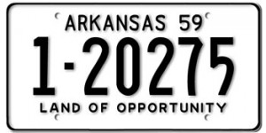 Arkansas License Plates