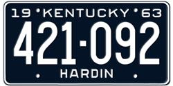 Kentucky License Plates Kentucky License Plates