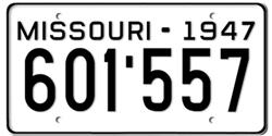 Missouri License Plates