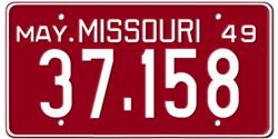 Missouri License Plates