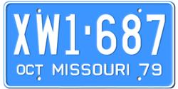 Missouri License Plates