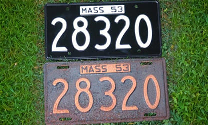 Antique Car Collections USA Number Plate